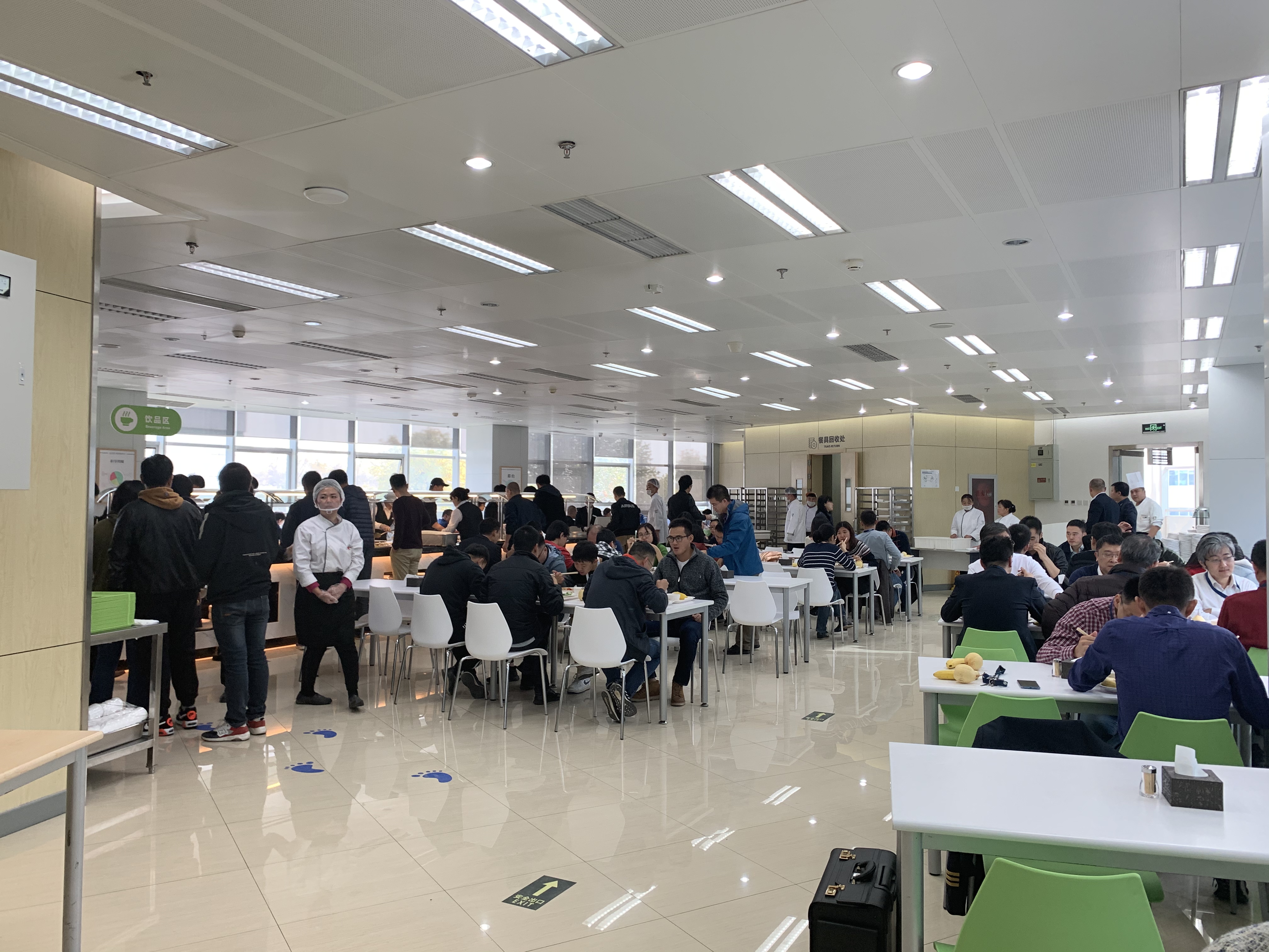 空客健力源餐厅开餐情况